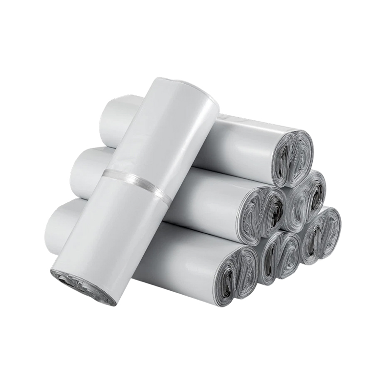 Does the self-sealing design of the white blank adhesive bag allow for quick sealing, eliminating the hassle of using tape?